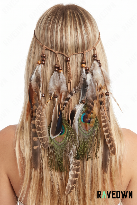 Plume Paon Cheveux | Maüra