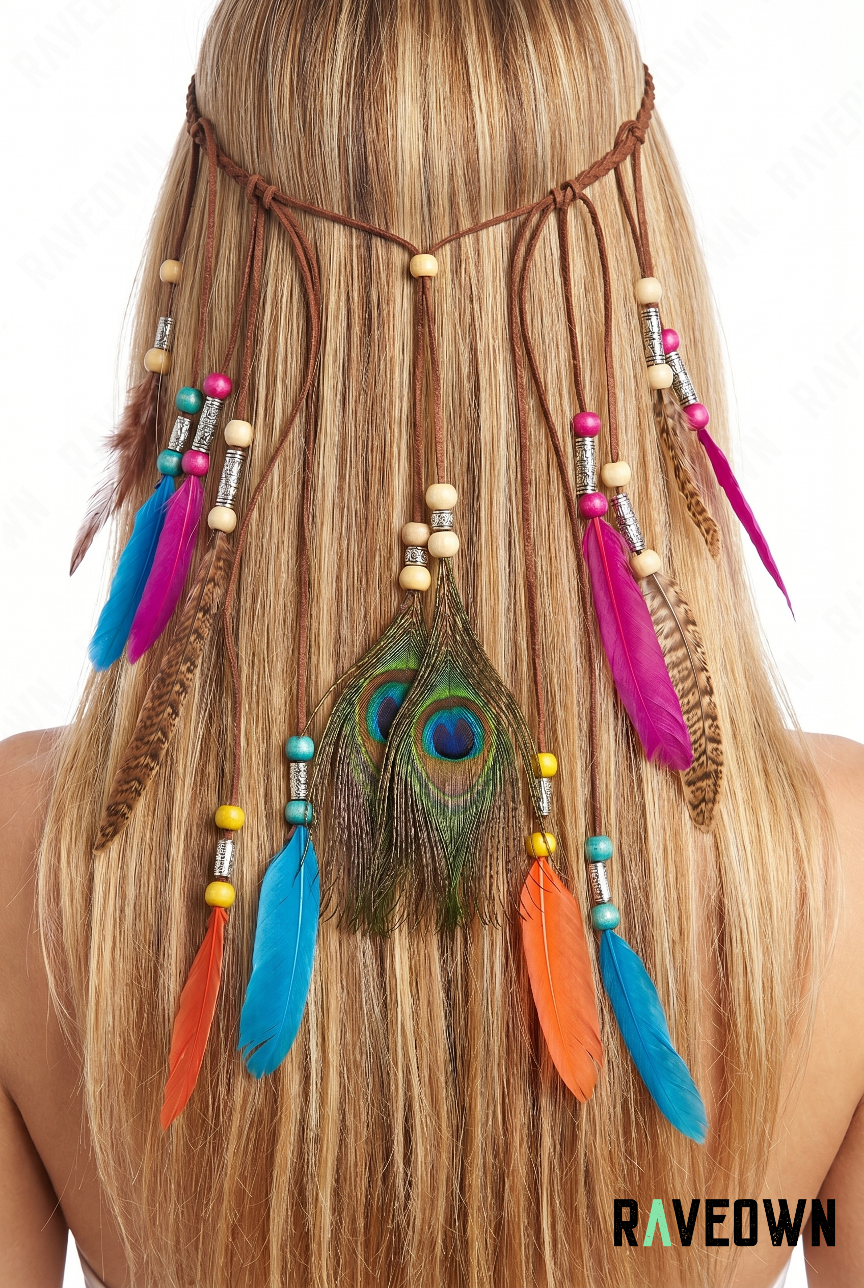 Plume Dans Les Cheveux – Attrape-Rêves Paon | Terra Boho
