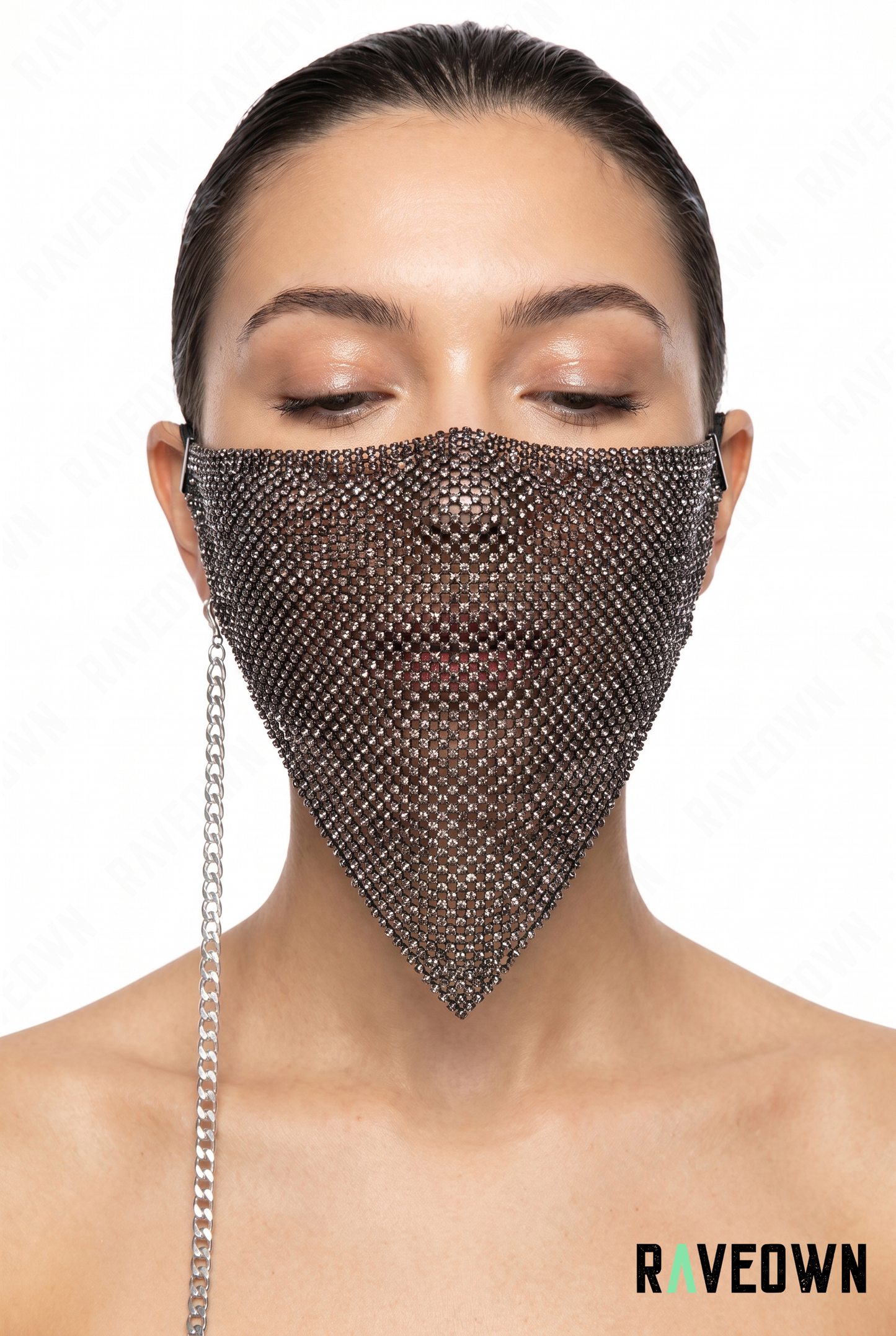 Headband Strass – Masque Doré Festival Rave | Nomadix