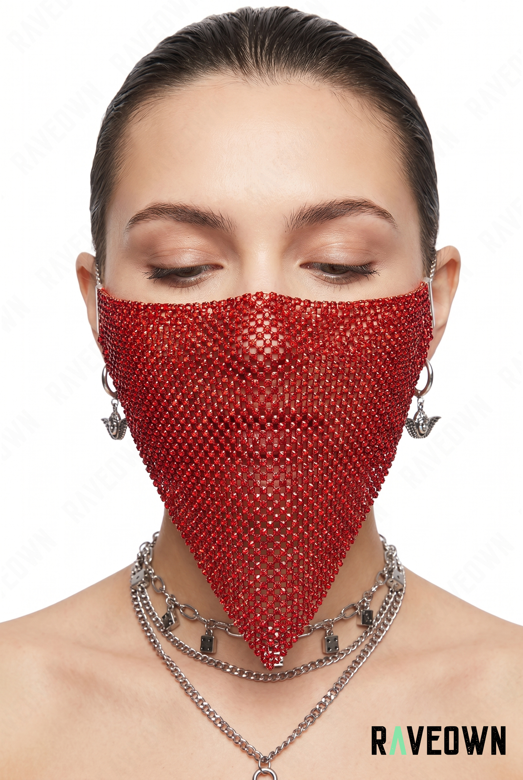 Headband Strass – Masque Doré Festival Rave | Nomadix