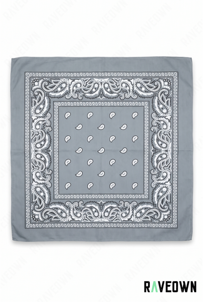 Bandana Couleur Femme – Paisley Coton Uni | Festi.Life