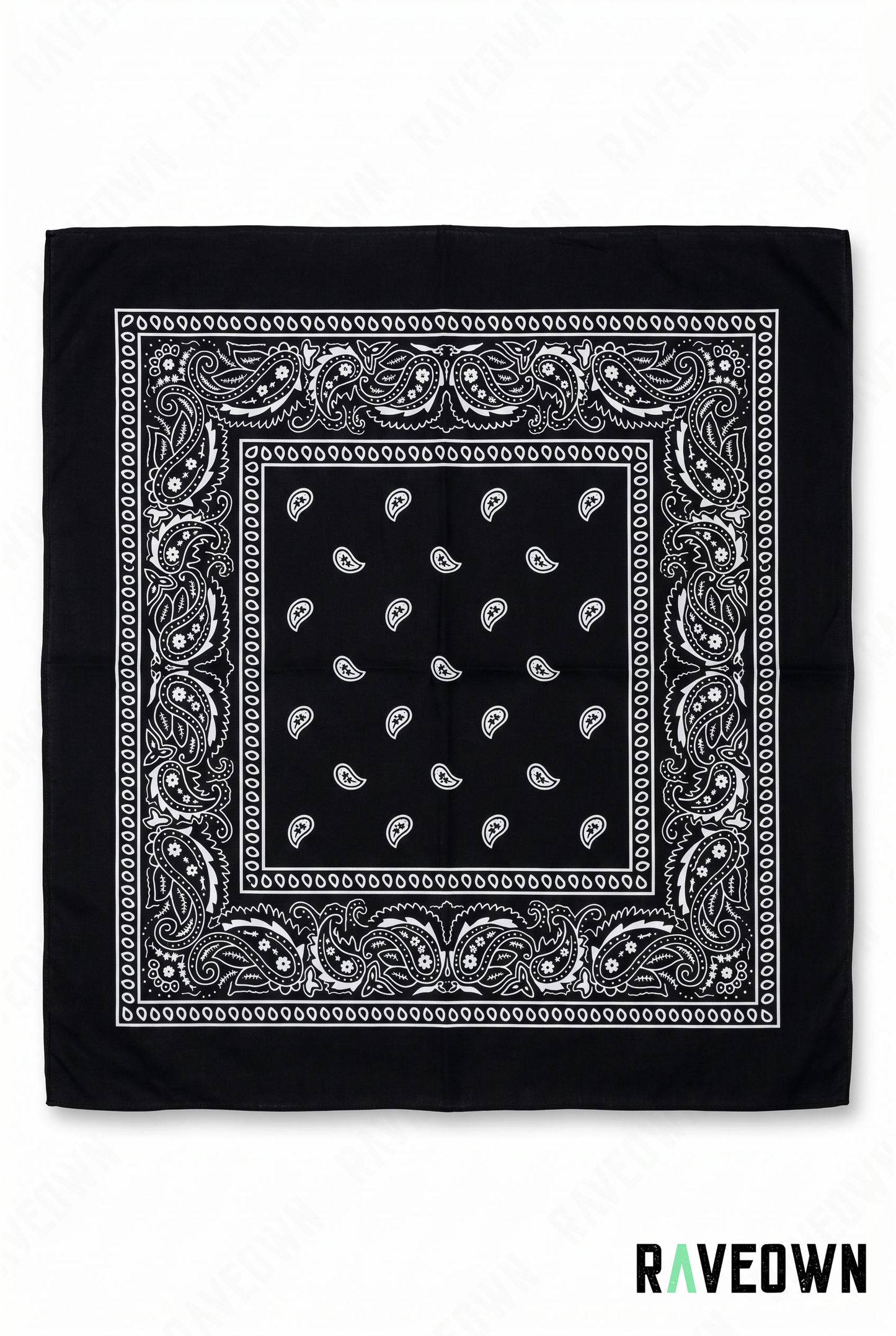 Bandana Couleur Femme – Paisley Coton Uni | Festi.Life