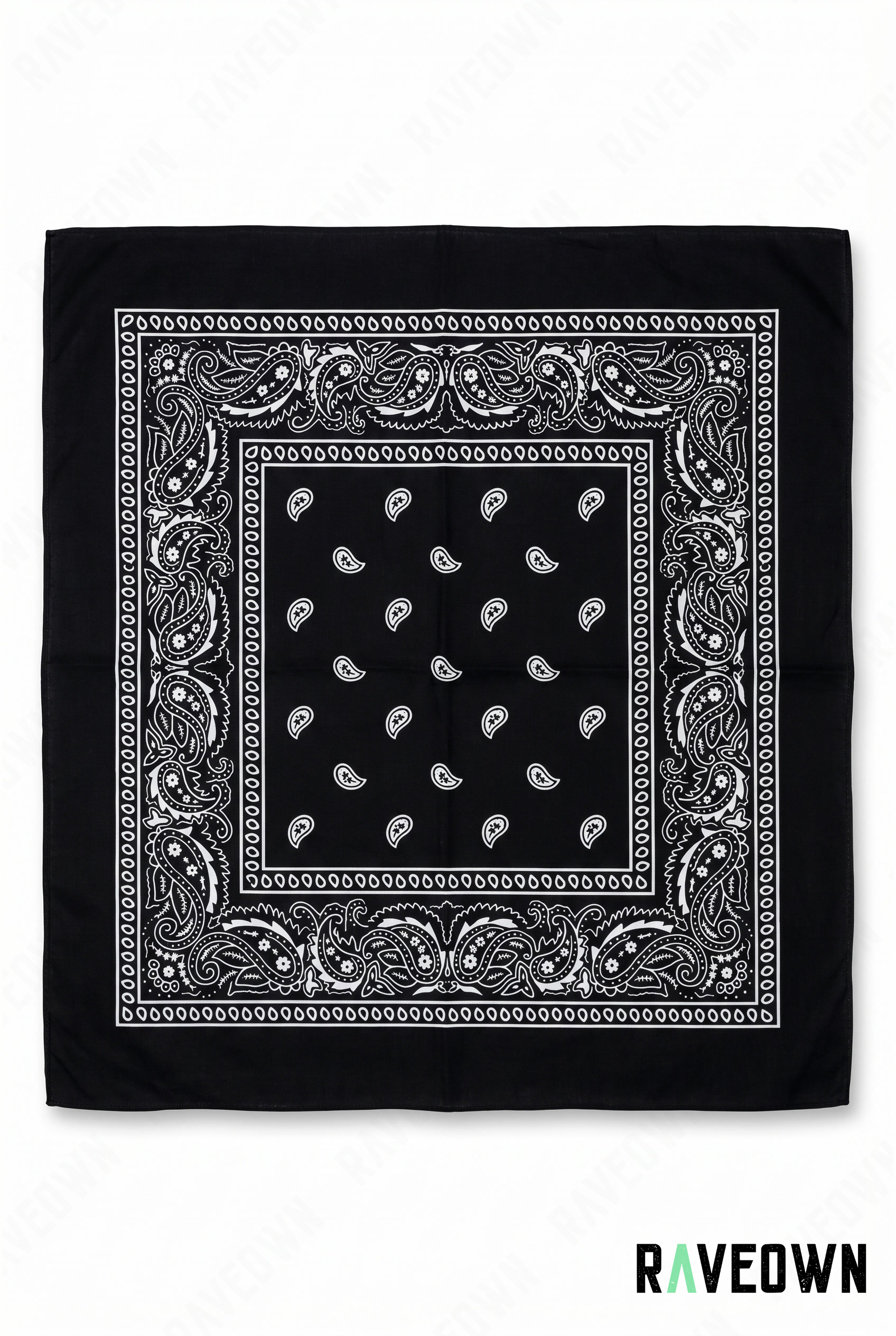 Bandana Couleur Femme – Paisley Coton Uni | Festi.Life