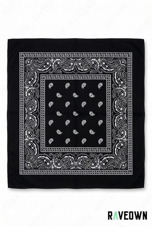 Bandana Couleur Femme – Paisley Coton Uni | Festi.Life
