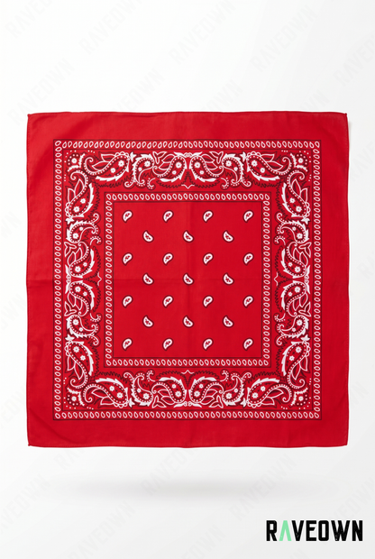 Bandana Couleur Femme – Paisley Coton Uni | Festi.Life