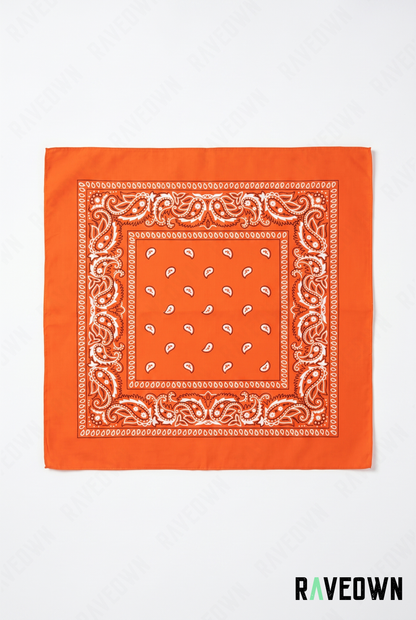 Bandana Couleur Femme – Paisley Coton Uni | Festi.Life
