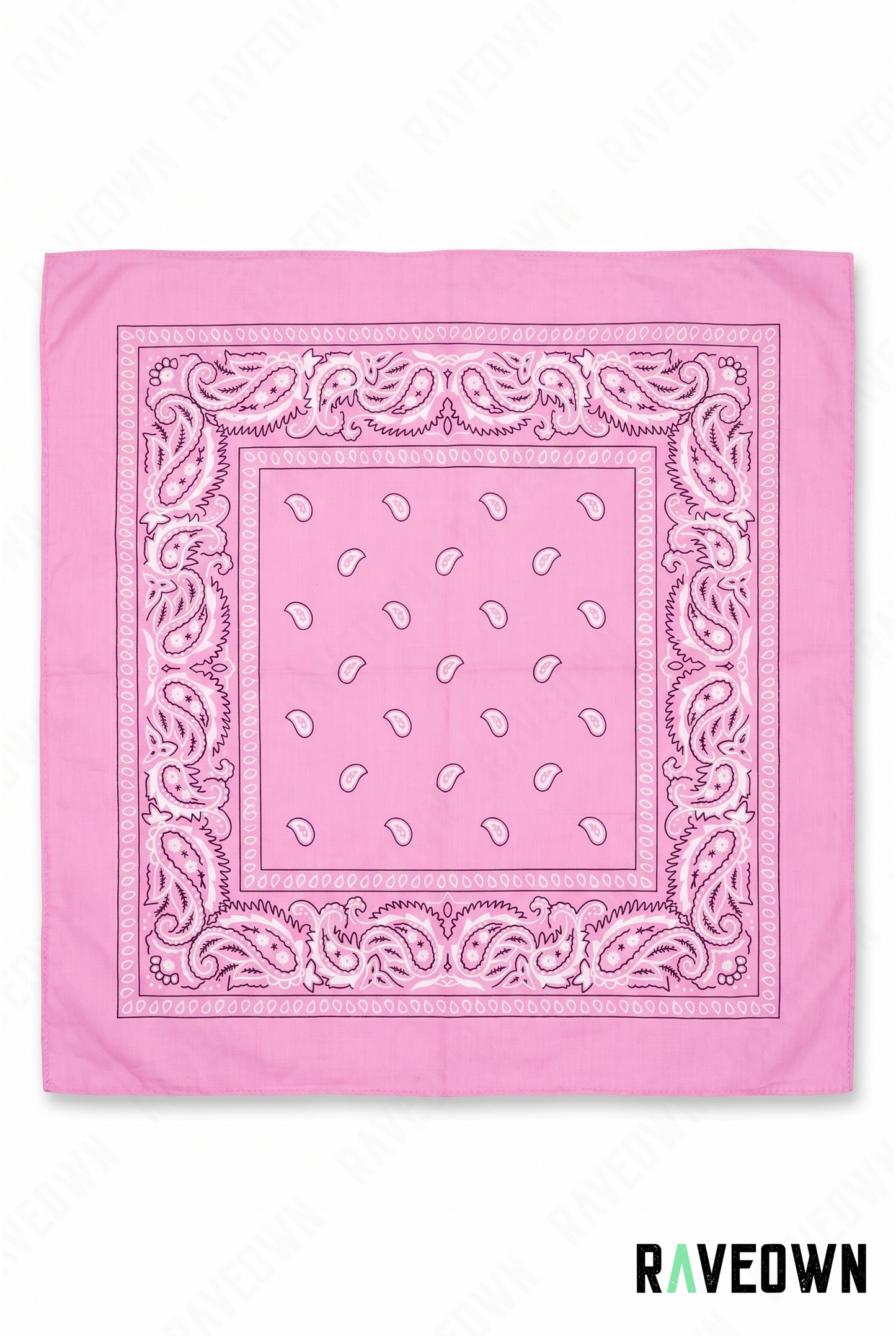 Bandana Couleur Femme – Paisley Coton Uni | Festi.Life