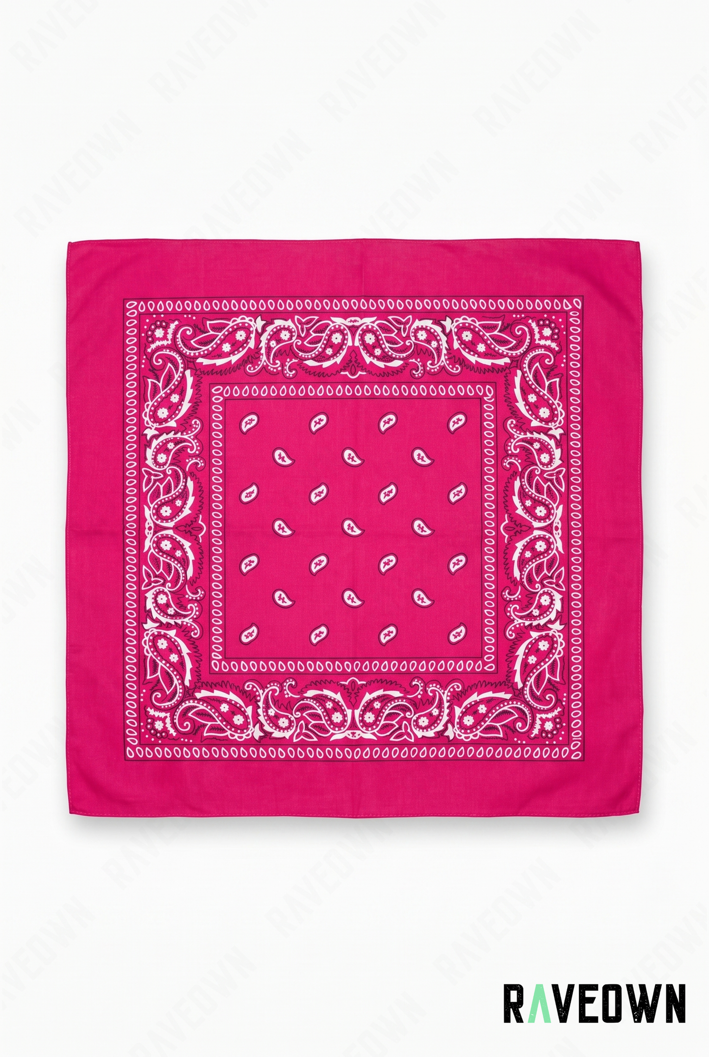 Bandana Couleur Femme – Paisley Coton Uni | Festi.Life