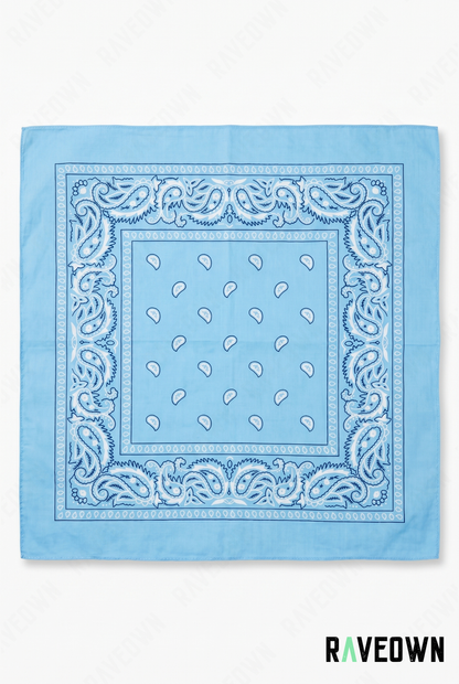 Bandana Couleur Femme – Paisley Coton Uni | Festi.Life