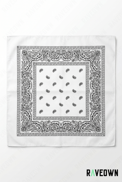 Bandana Couleur Femme – Paisley Coton Uni | Festi.Life