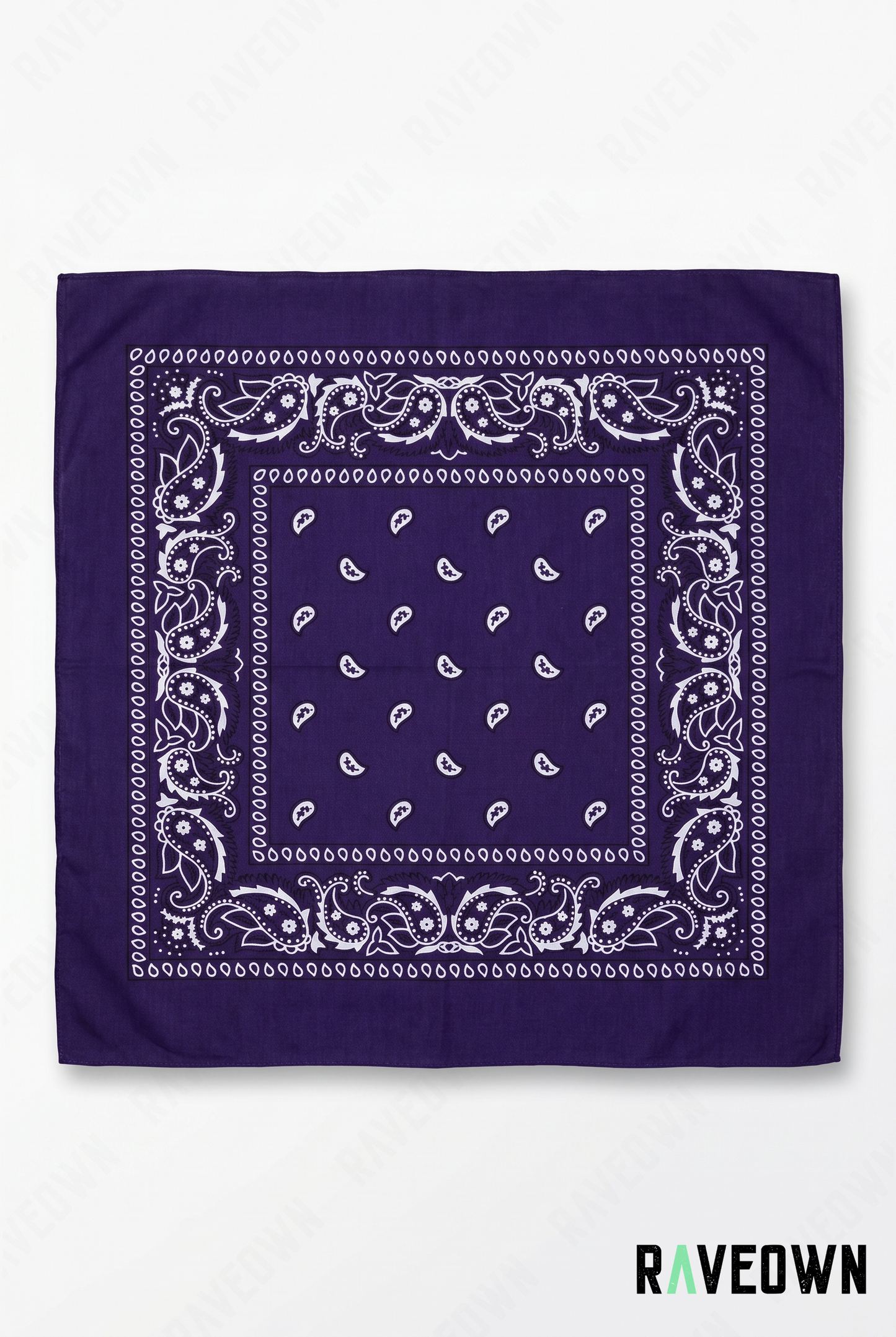 Bandana Couleur Femme – Paisley Coton Uni | Festi.Life