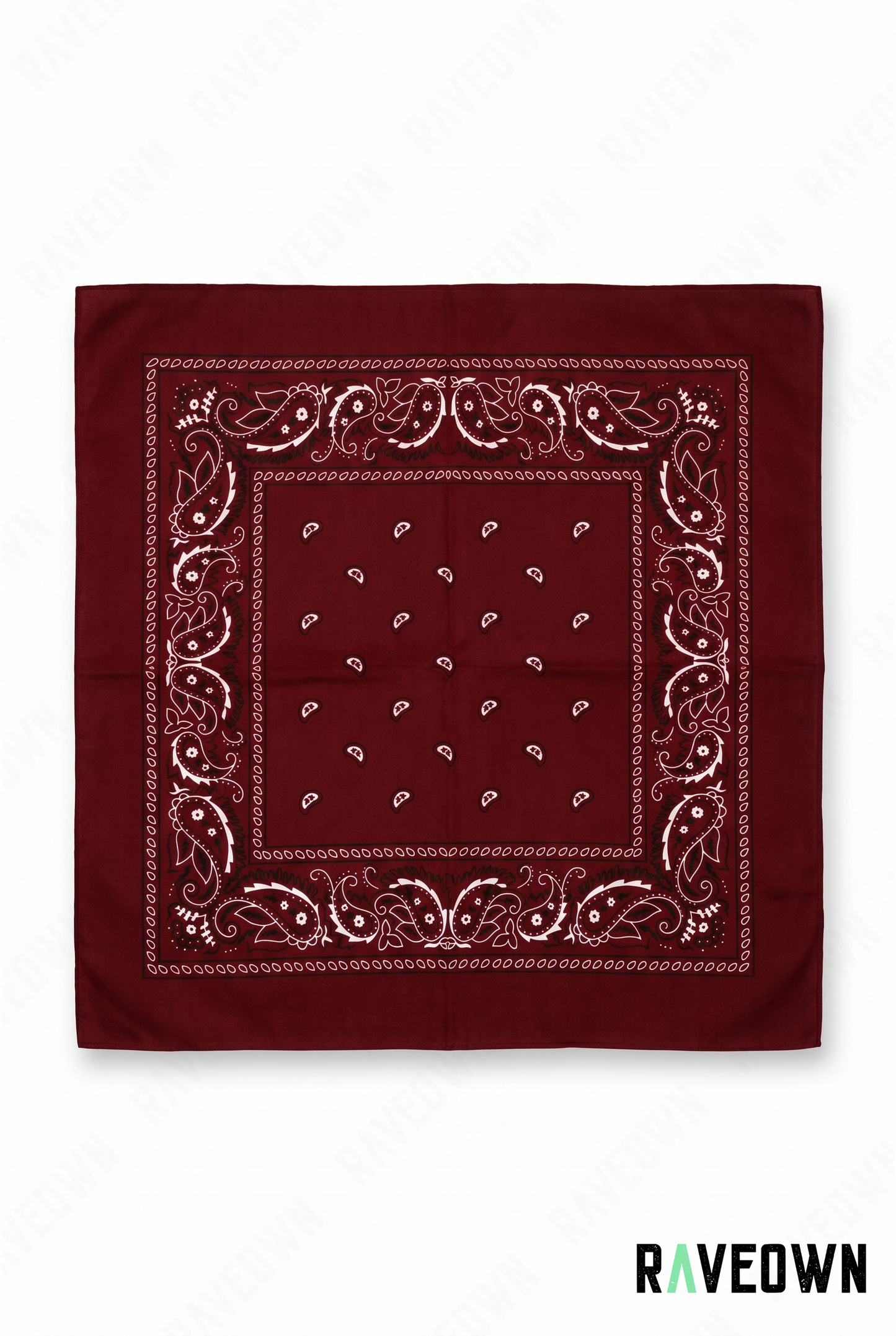 Bandana Couleur Femme – Paisley Coton Uni | Festi.Life