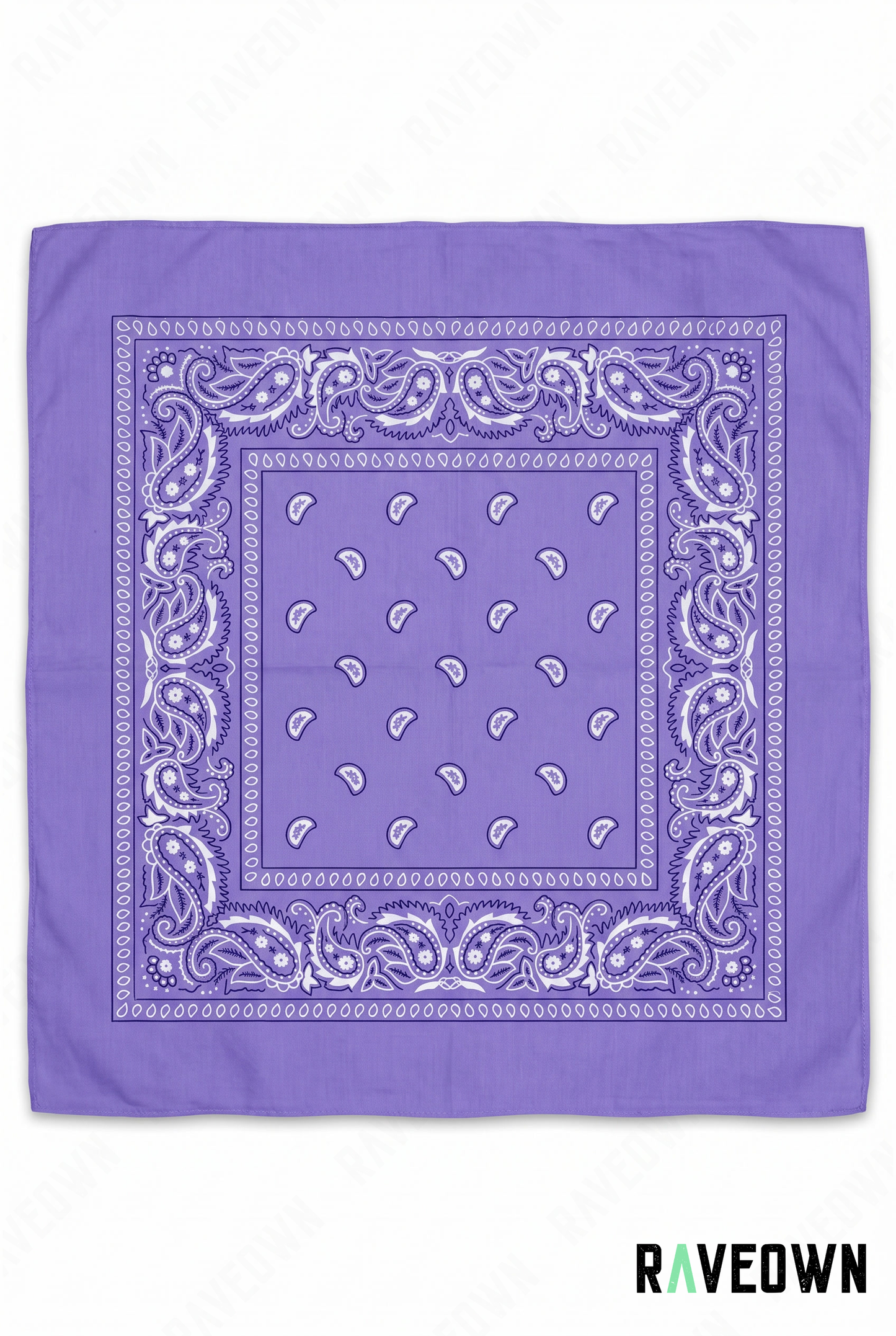 Bandana Couleur Femme – Paisley Coton Uni | Festi.Life