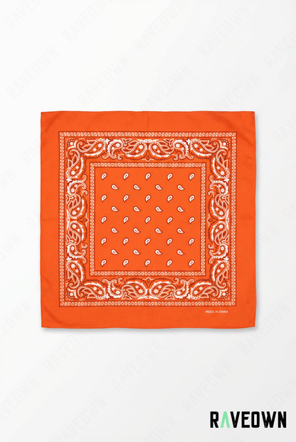 Bandana Couleur Femme – Paisley Coton Uni | Festi.Life