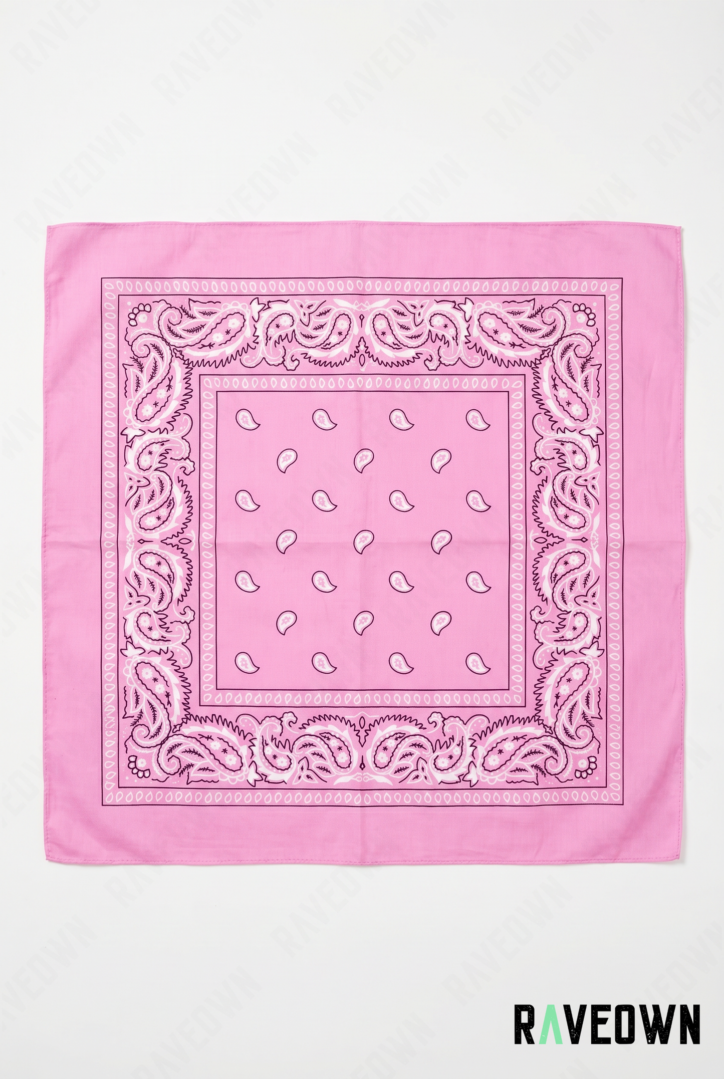 Bandana Couleur Femme – Paisley Coton Uni | Festi.Life
