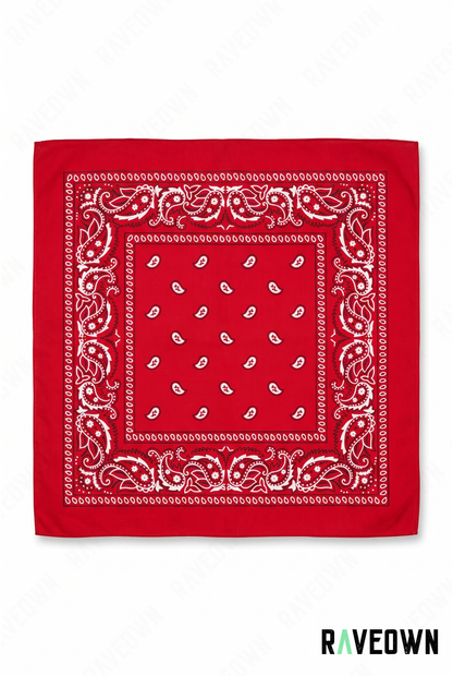 Bandana Couleur Femme – Paisley Coton Uni | Festi.Life