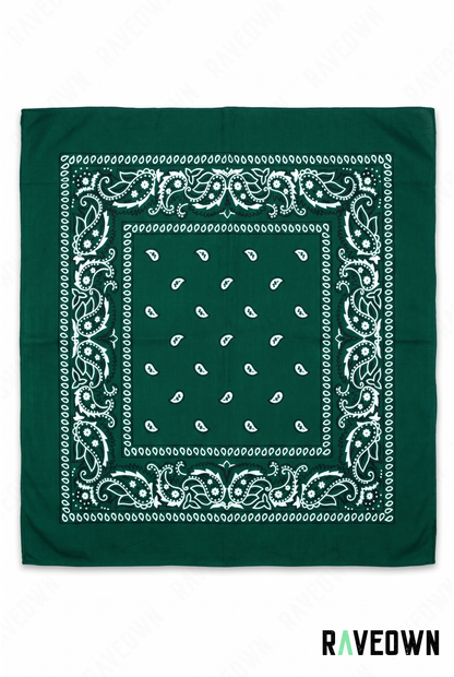 Bandana Couleur Femme – Paisley Coton Uni | Festi.Life