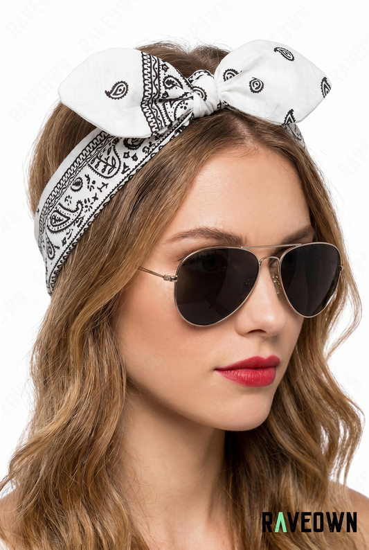 Serre Tête Bandana – Nœud Paisley | Solvaï