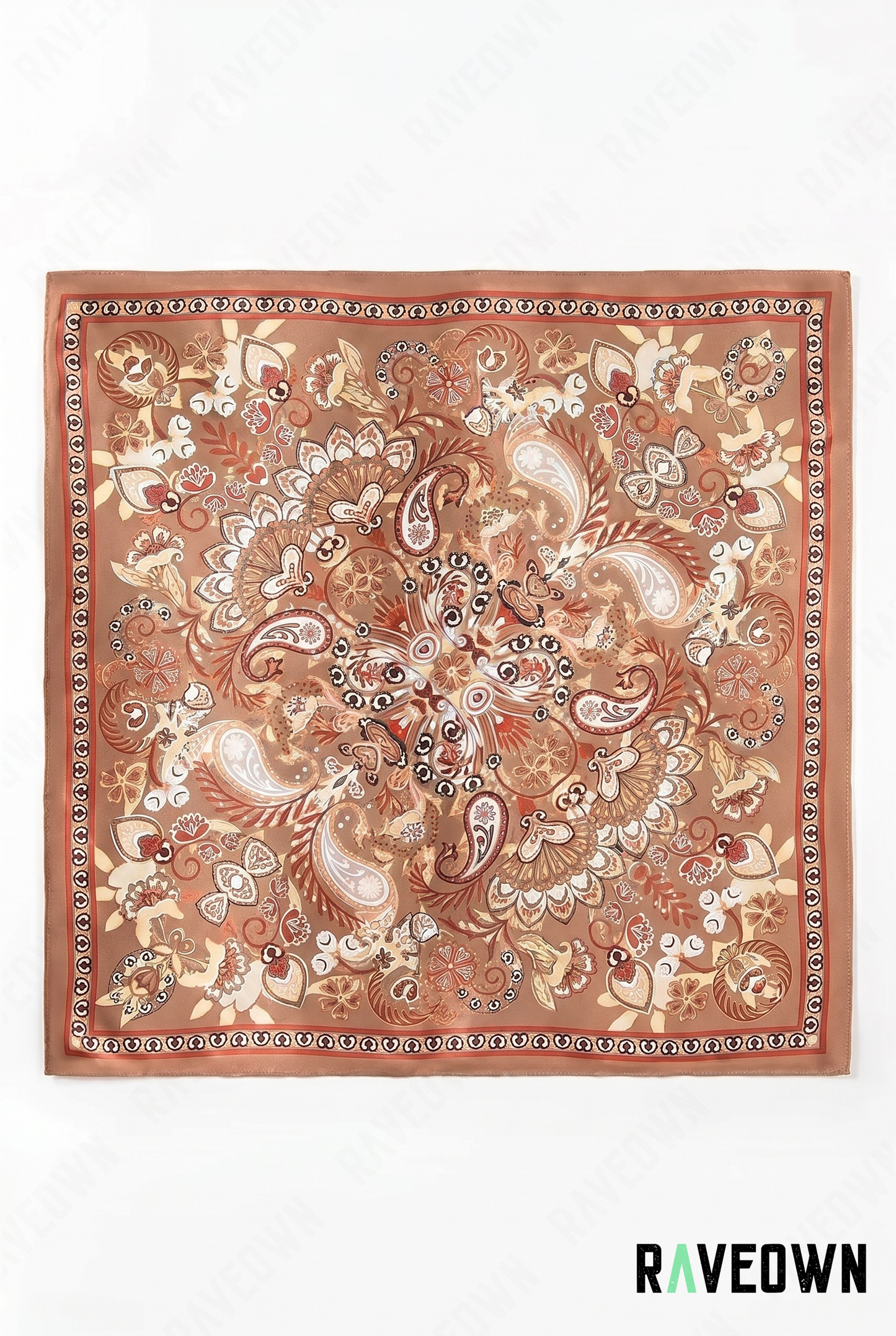 Bandana Cheveux Femme – Foulard Paisley Satin | Maüra