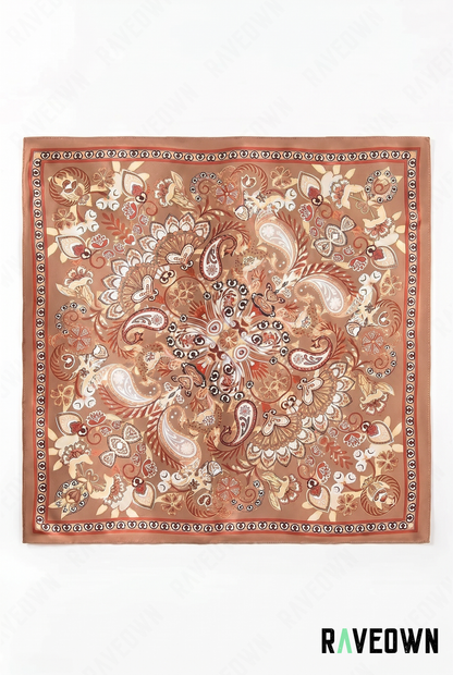Bandana Cheveux Femme – Foulard Paisley Satin | Maüra