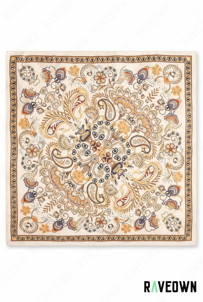 Bandana Cheveux Femme – Foulard Paisley Satin | Maüra