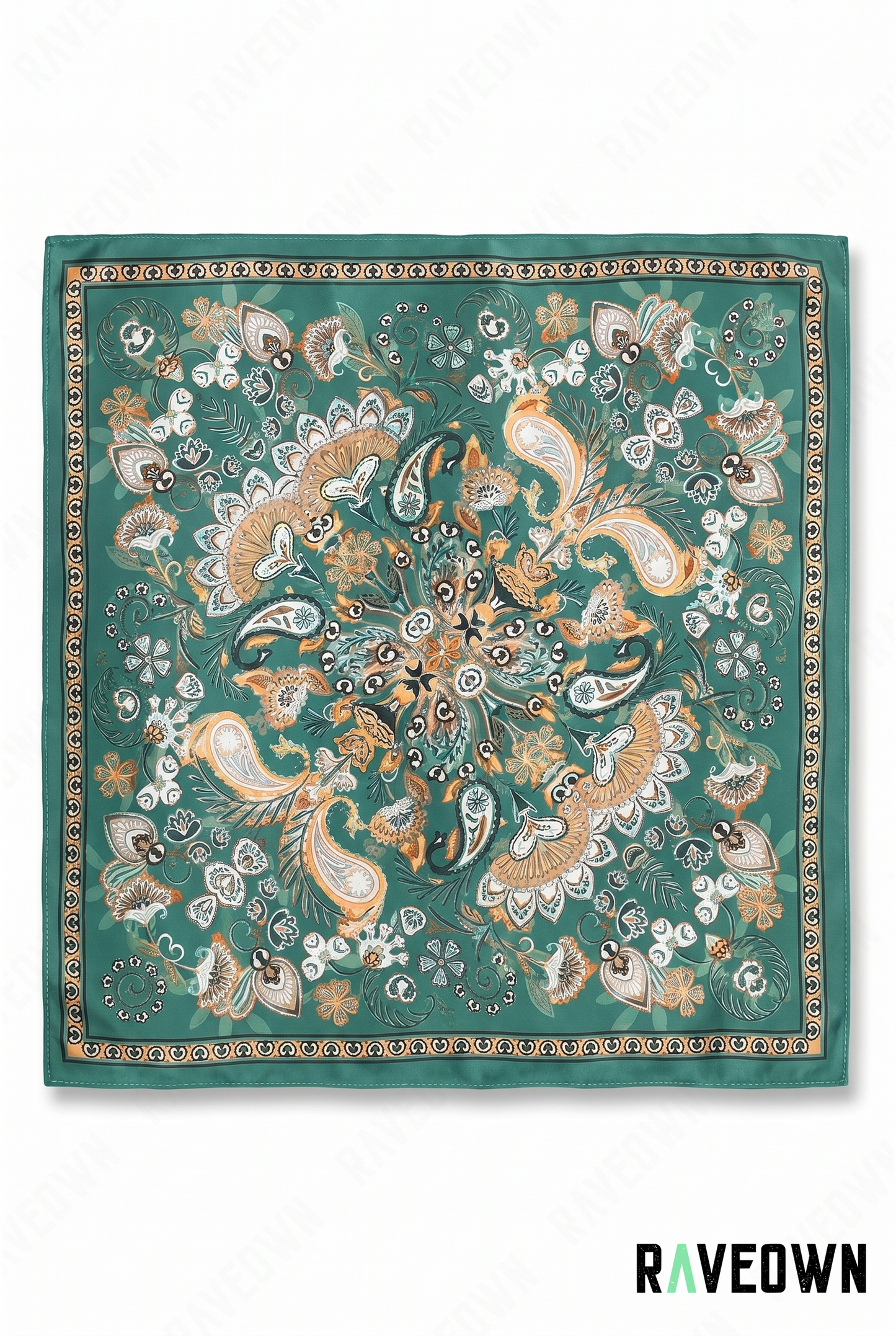 Bandana Cheveux Femme – Foulard Paisley Satin | Maüra