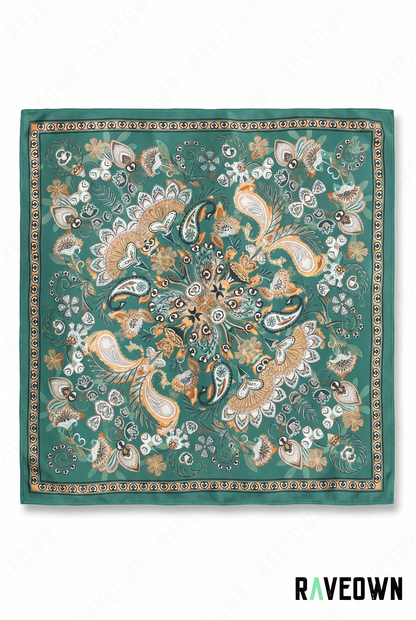 Bandana Cheveux Femme – Foulard Paisley Satin | Maüra