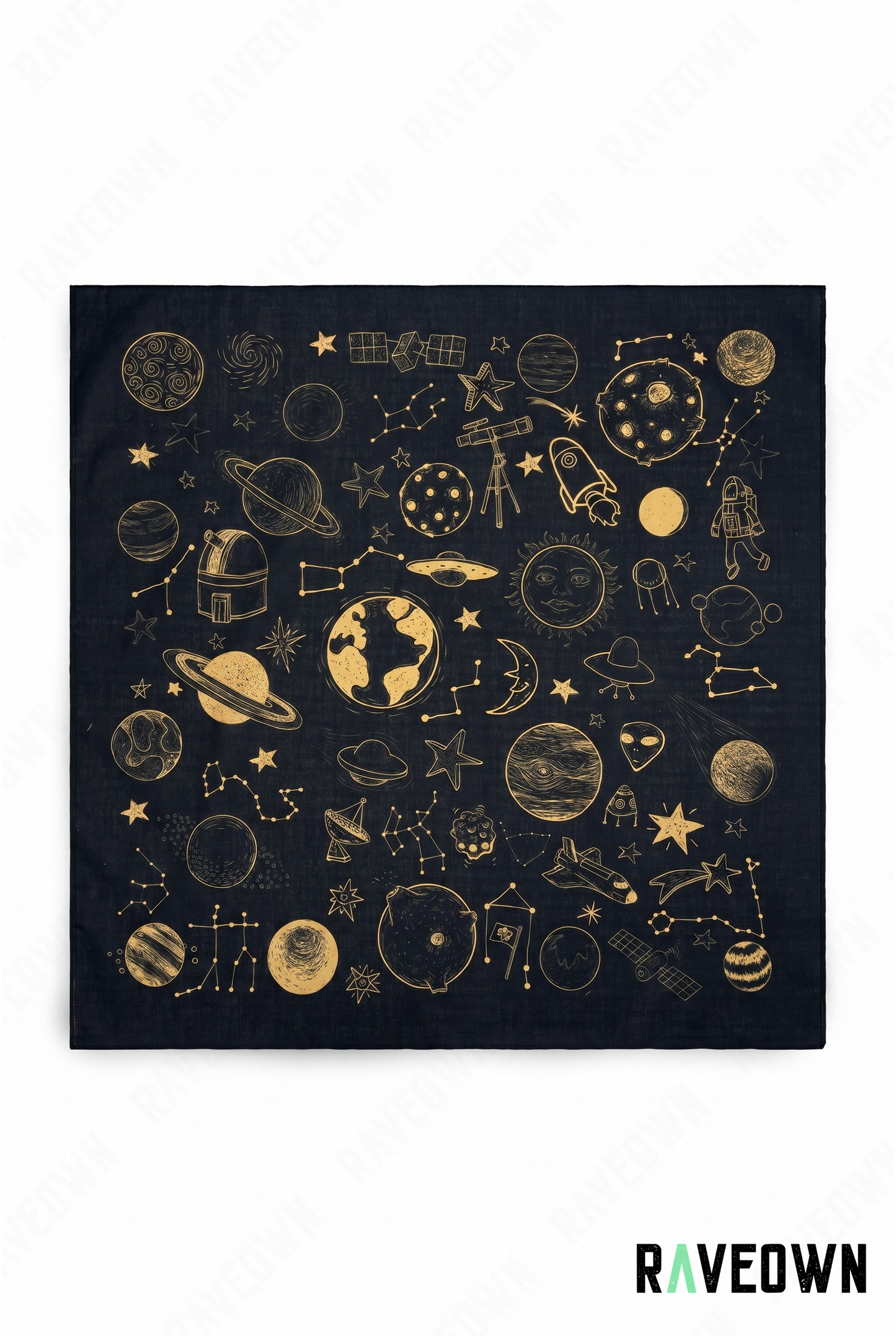 Bandana Coton – Constellations | Festi.Life