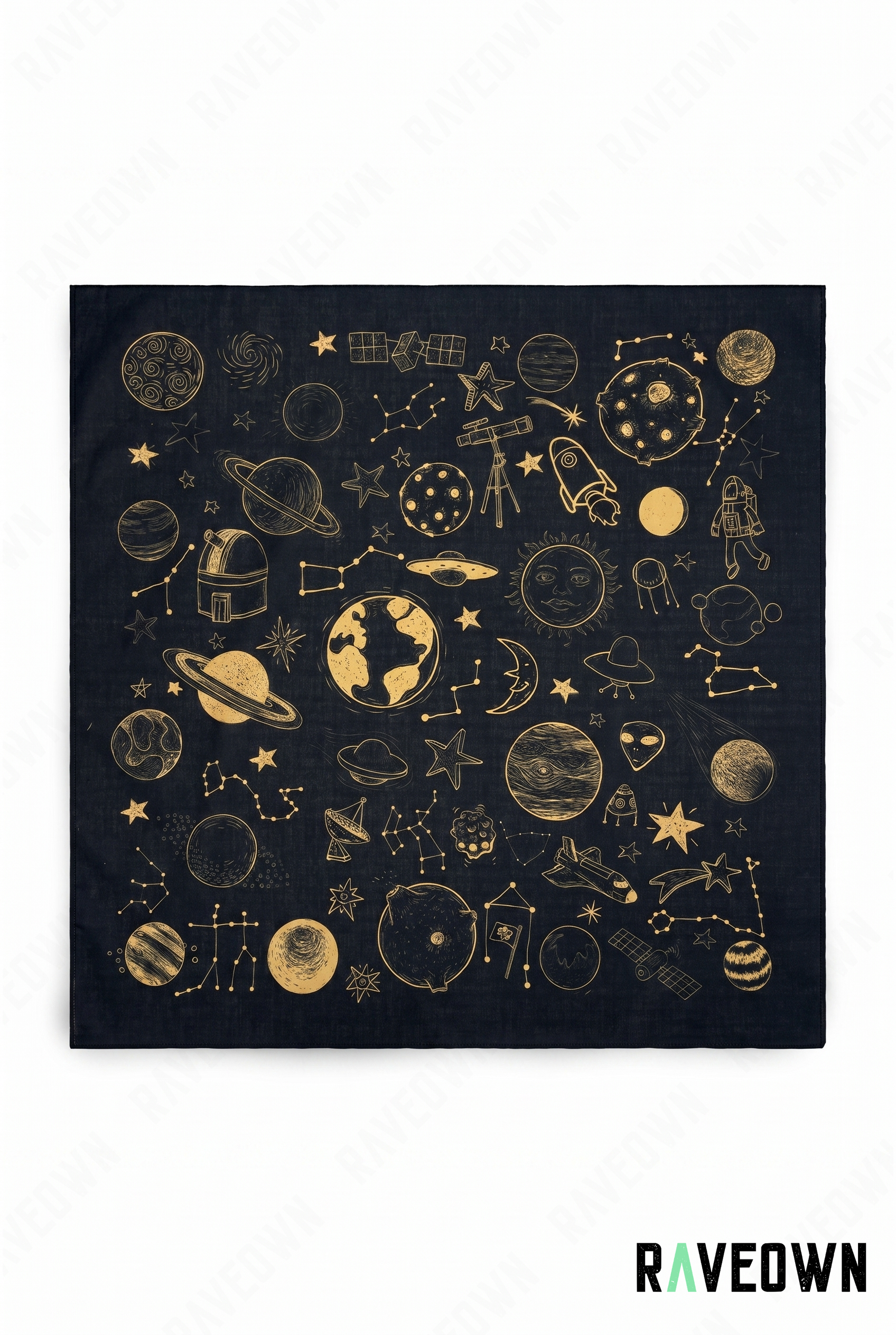 Bandana Coton – Constellations | Festi.Life