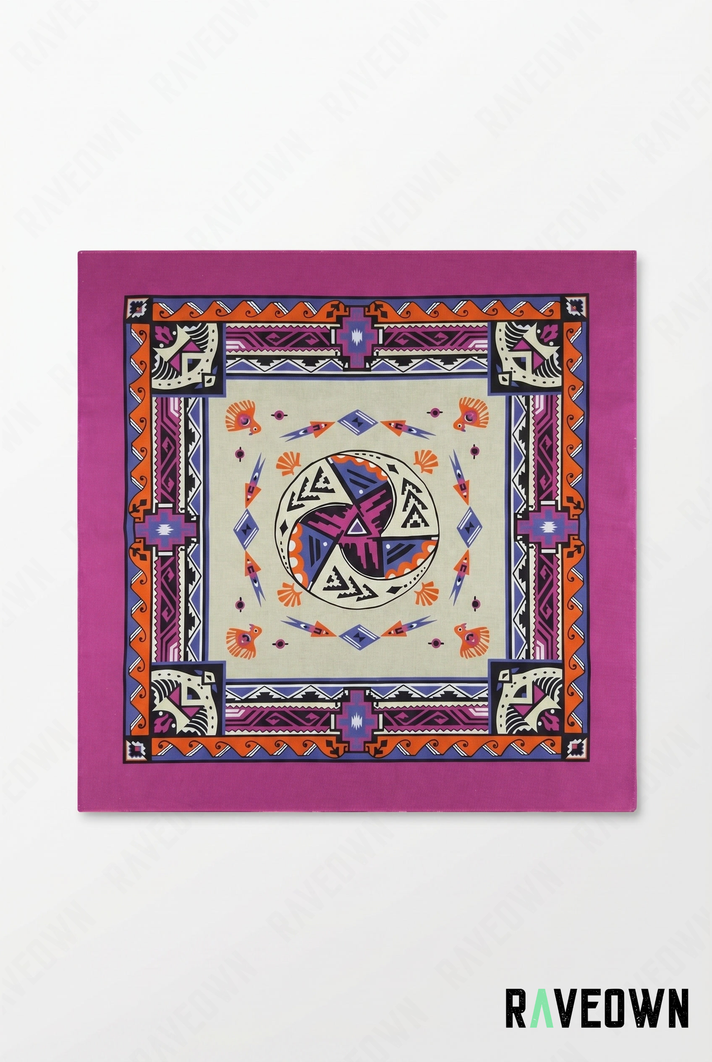 Bandana Femme – Aztèque Géométrique | Terra Boho