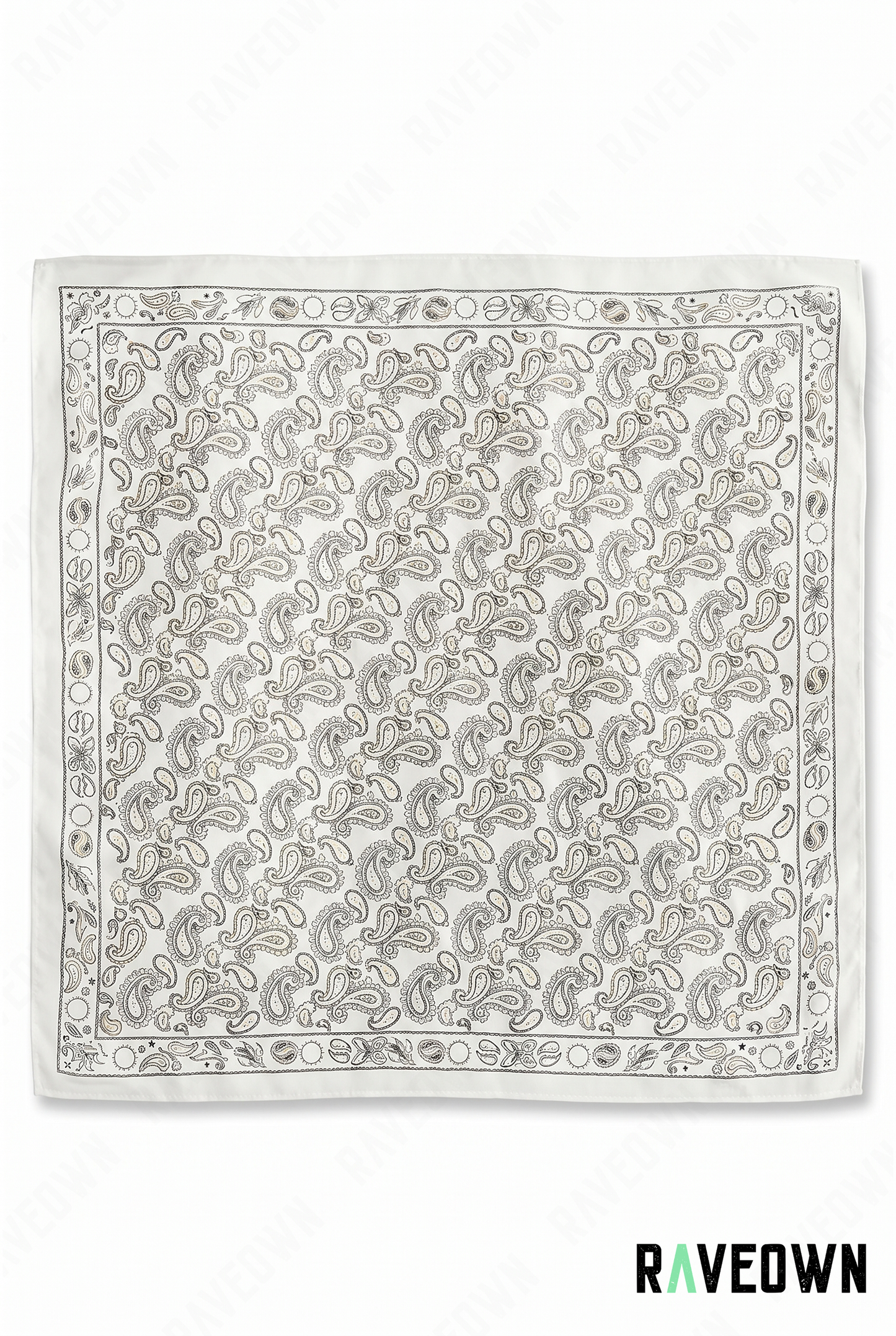 Écharpe Bandana Femme – Paisley Satiné Doux | Lunaï