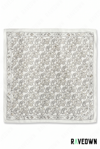 Écharpe Bandana Femme – Paisley Satiné Doux | Lunaï
