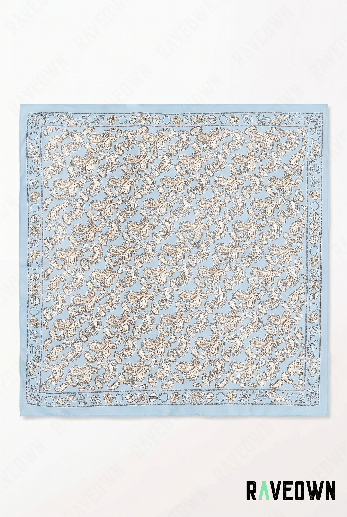 Écharpe Bandana Femme – Paisley Satiné Doux | Lunaï