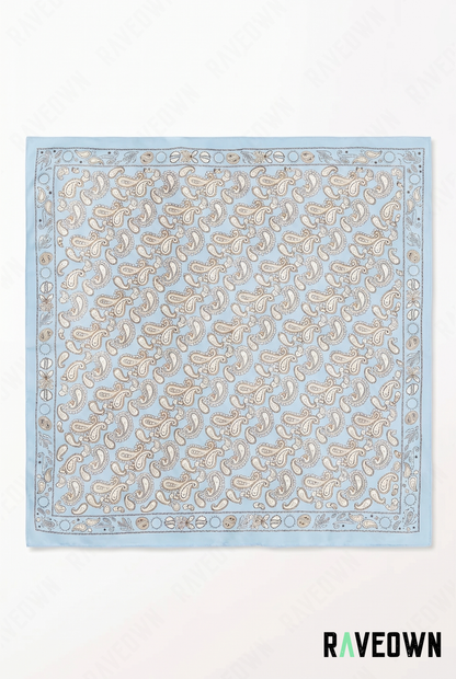 Écharpe Bandana Femme – Paisley Satiné Doux | Lunaï