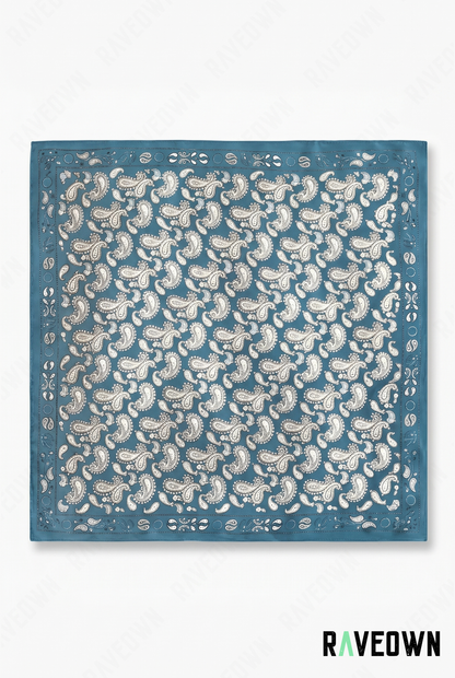 Écharpe Bandana Femme – Paisley Satiné Doux | Lunaï