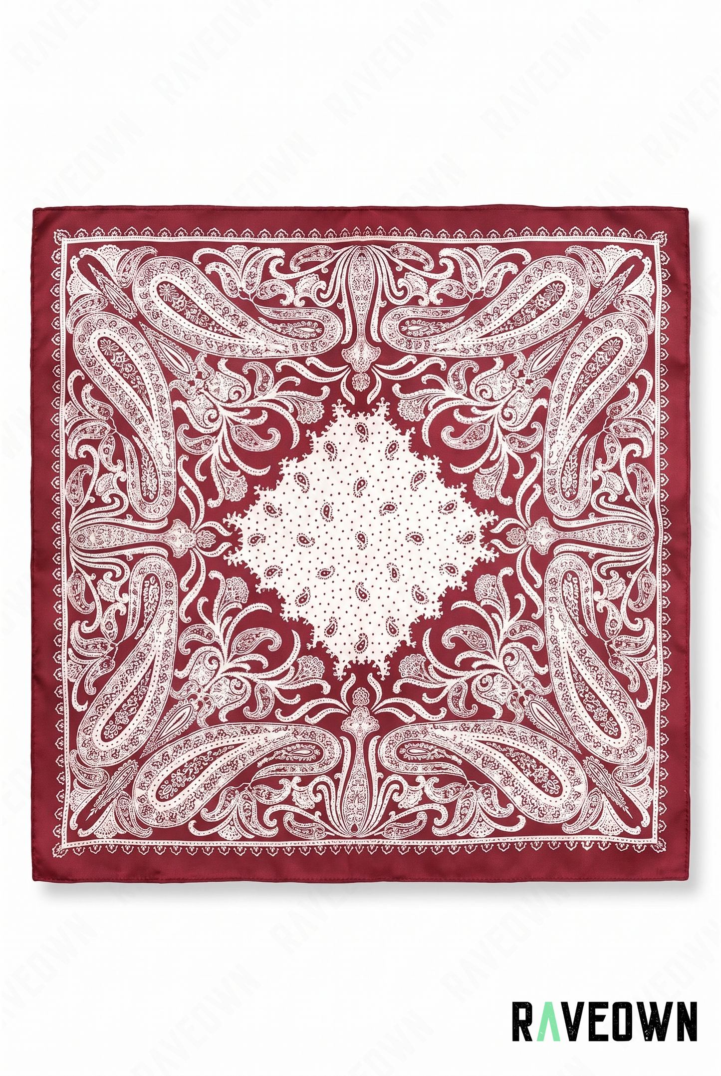 Foulard Style Bandana – Paisley Satiné Uni | Terra Boho