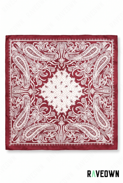 Foulard Style Bandana – Paisley Satiné Uni | Terra Boho