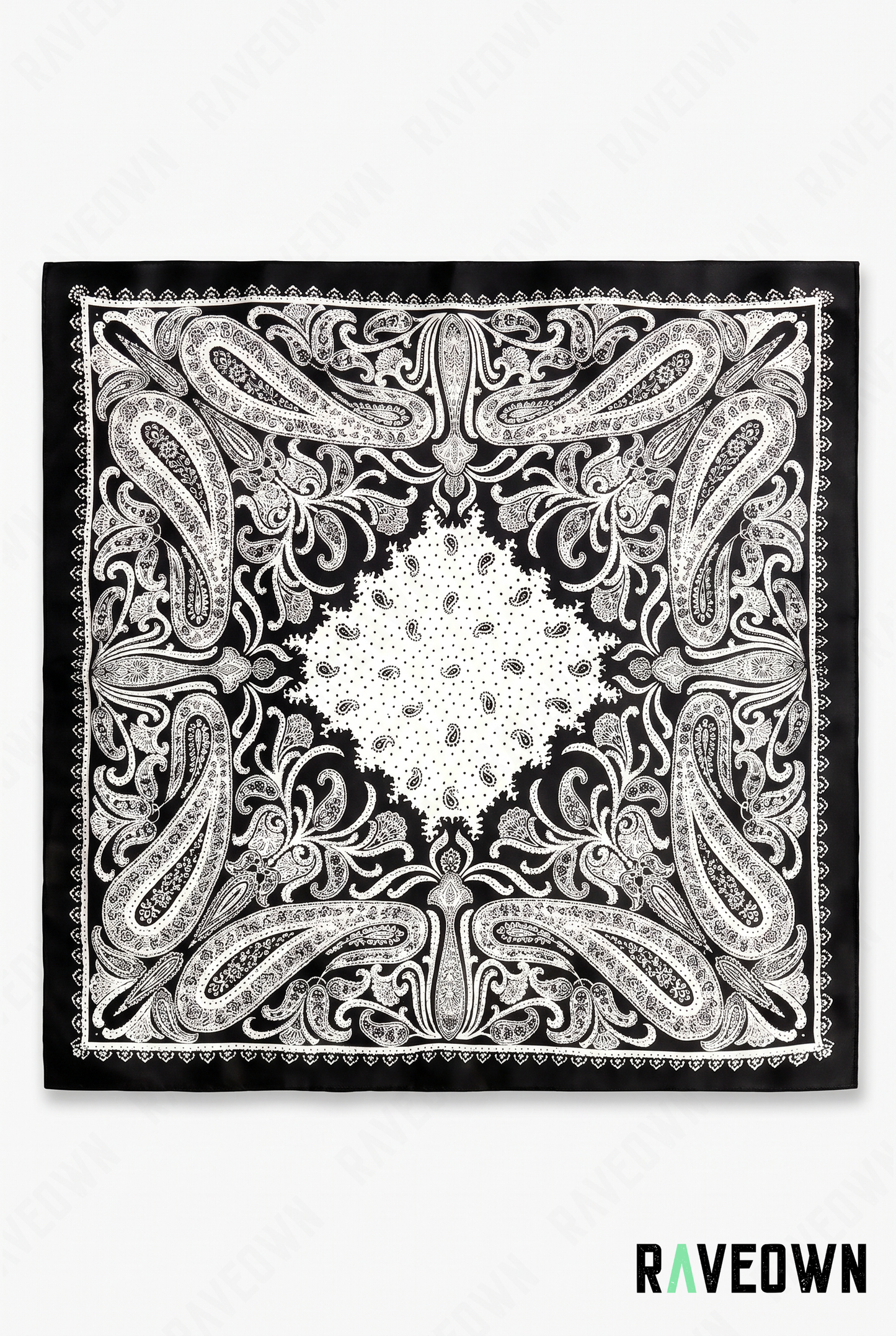 Foulard Style Bandana – Paisley Satiné Uni | Terra Boho