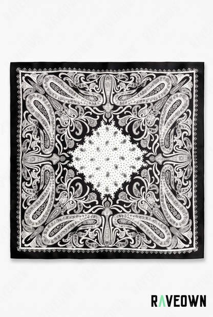 Foulard Style Bandana – Paisley Satiné Uni | Terra Boho