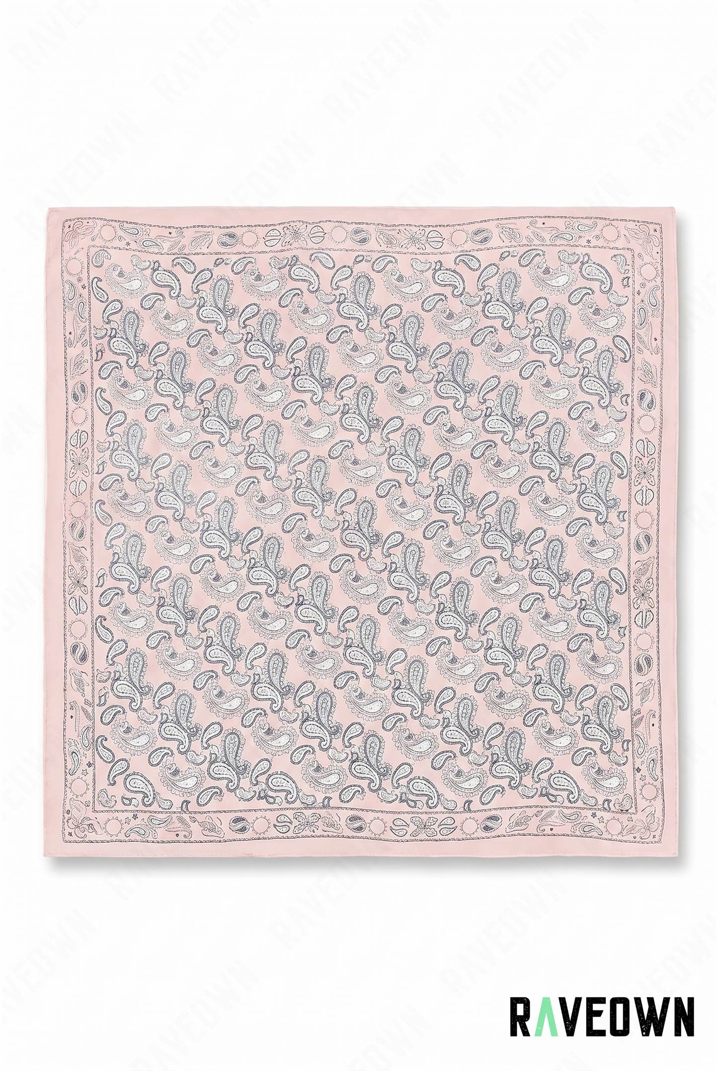 Écharpe Bandana Femme – Paisley Satiné Doux | Lunaï