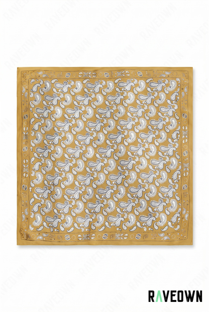 Écharpe Bandana Femme – Paisley Satiné Doux | Lunaï