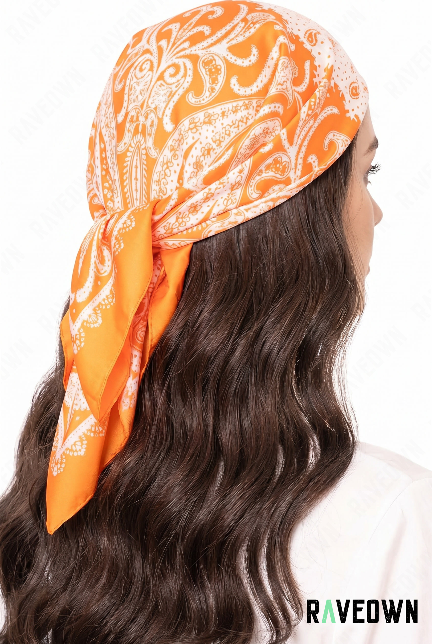 Foulard Style Bandana – Paisley Satiné Uni | Terra Boho