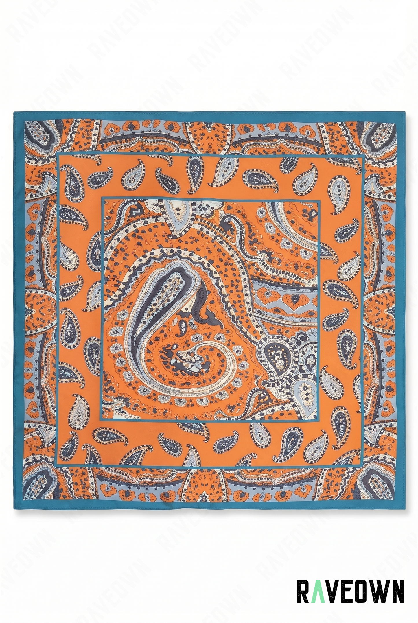 Foulard Bandana Femme – Paisley Satiné Tête | Terra Boho