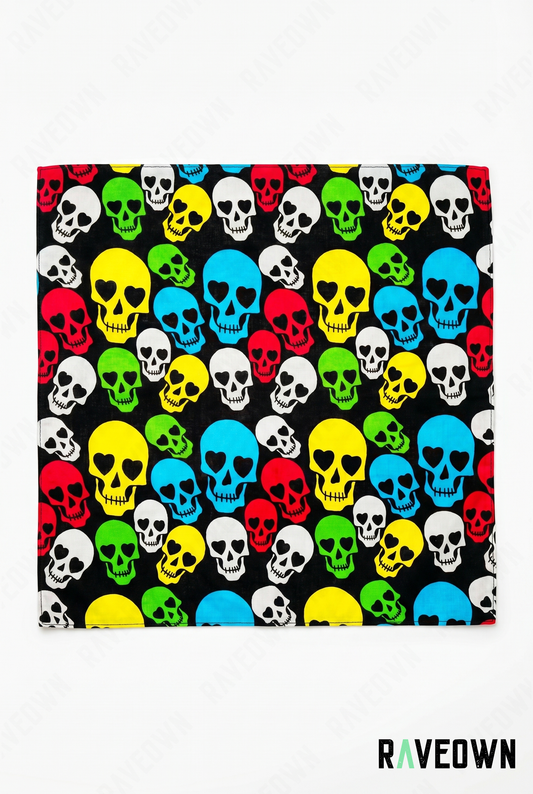 Bandana Coton – Skull Pop Art | Solvaï