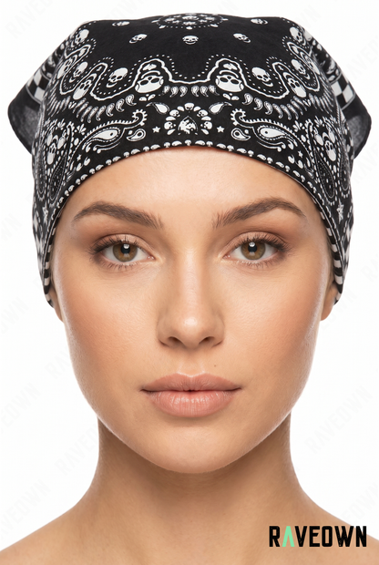 Bandana Coton – Damier Paisley | Nomadix