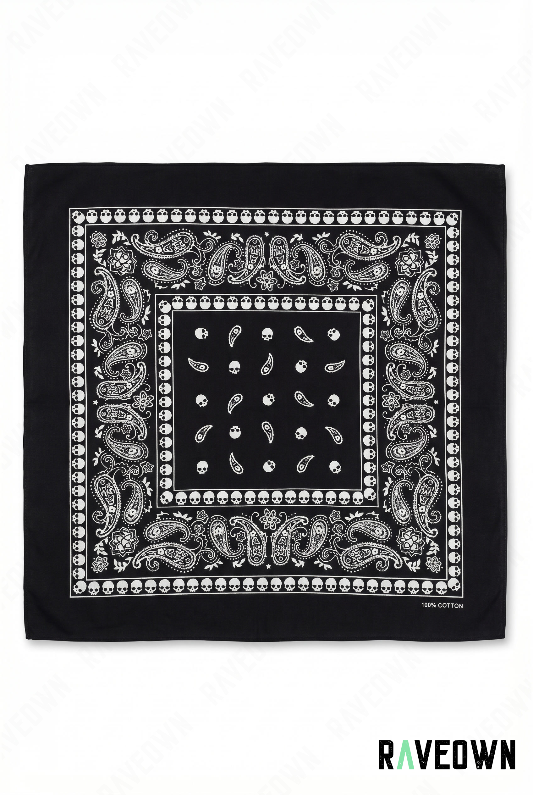 Bandana cachemire femme – Paisley classique | Lunaï
