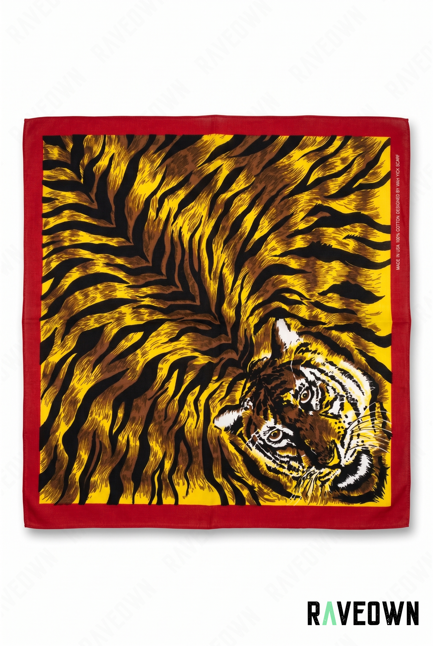 Foulard bandana femme – Motif tigre | Festi.Life