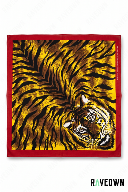 Foulard bandana femme – Motif tigre | Festi.Life