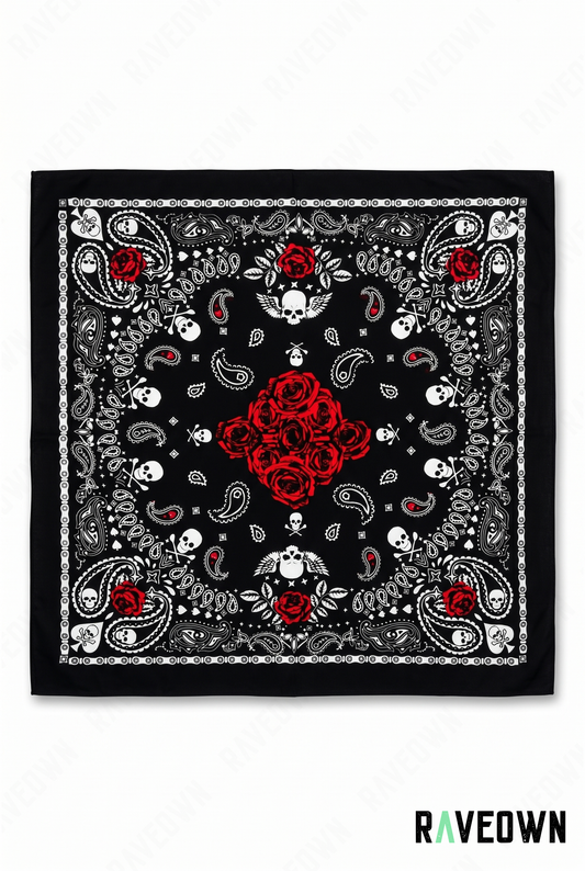 Foulard Bandana – Skull Paisley | Nomadix