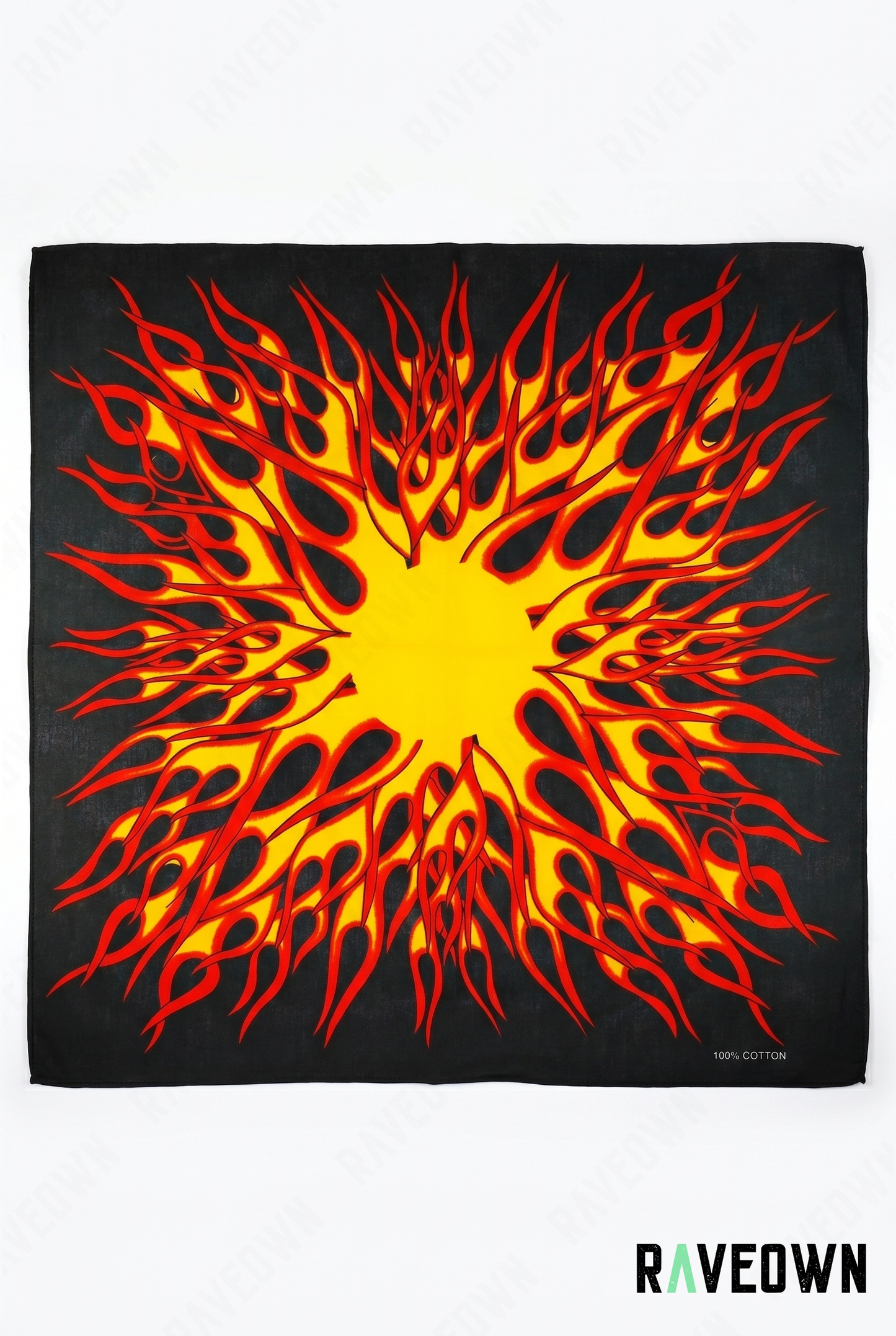 Bandana cheveux femme – Soleil flammes | Festi.Life